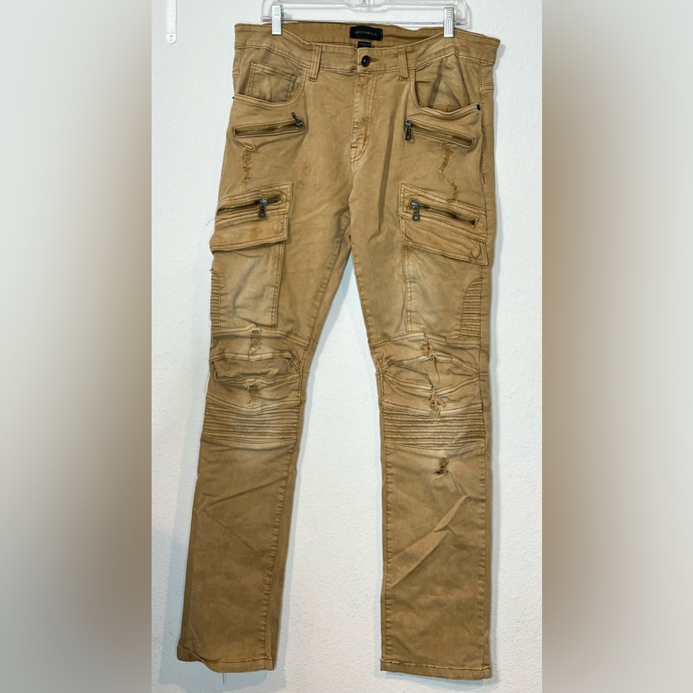 Men's Skinny Jeans in Tan